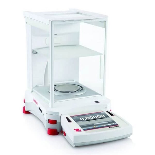 Ohaus EX225D/AD Explorer Dual Range Semi Micro Balance, 220 g x 0.01 mg, Auto Door